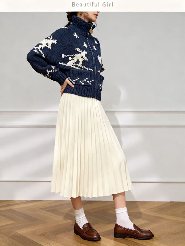 Women's Cardigan Long Sleeve Sweater Manufacturer - MOQ 100 pcs - Style 9037