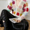 Women's Cardigan V Neck Long Sleeve Sweater Manufacturer - MOQ 100 pcs - Style 9040