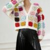 Women's Cardigan V Neck Long Sleeve Sweater Manufacturer - MOQ 100 pcs - Style 9040
