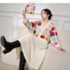 Women's Cardigan V Neck Long Sleeve Sweater Manufacturer - MOQ 100 pcs - Style 9040