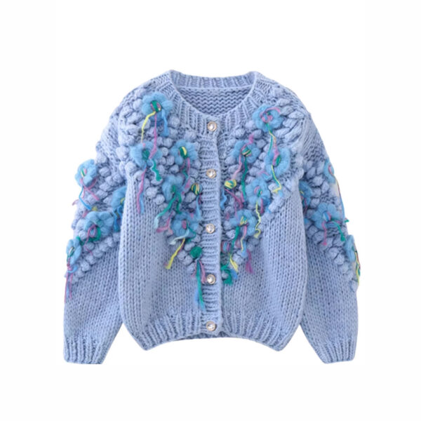 9041 product image 5 Women's Cardigan Crew Neck Long Sleeve Sweater Manufacturer - MOQ 100 pcs - Style 9041
