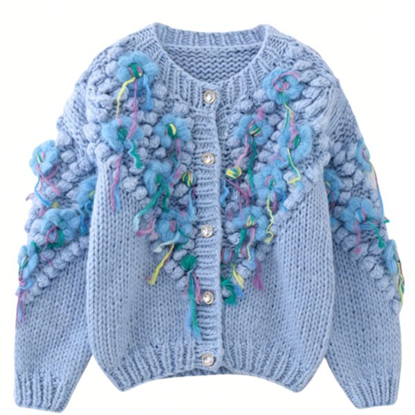 9041 product image 14 Women's Cardigan Crew Neck Long Sleeve Sweater Manufacturer - MOQ 100 pcs - Style 9041