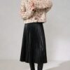 Women's Cardigan Crew Neck Long Sleeve Sweater Manufacturer - MOQ 100 pcs - Style 9042