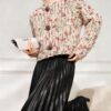 Women's Cardigan Crew Neck Long Sleeve Sweater Manufacturer - MOQ 100 pcs - Style 9042