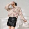 Women's Cardigan Crew Neck Long Sleeve Sweater Manufacturer - MOQ 100 pcs - Style 9042