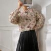 Women's Cardigan Crew Neck Long Sleeve Sweater Manufacturer - MOQ 100 pcs - Style 9042