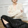 9043 product image 3 Women's Cardigan V Neck Long Sleeve Sweater Manufacturer - MOQ 100 pcs - Style 9043