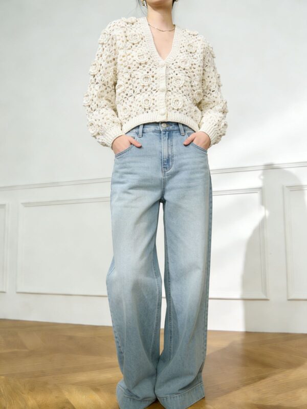 9043 product image 9 Women's Cardigan V Neck Long Sleeve Sweater Manufacturer - MOQ 100 pcs - Style 9043