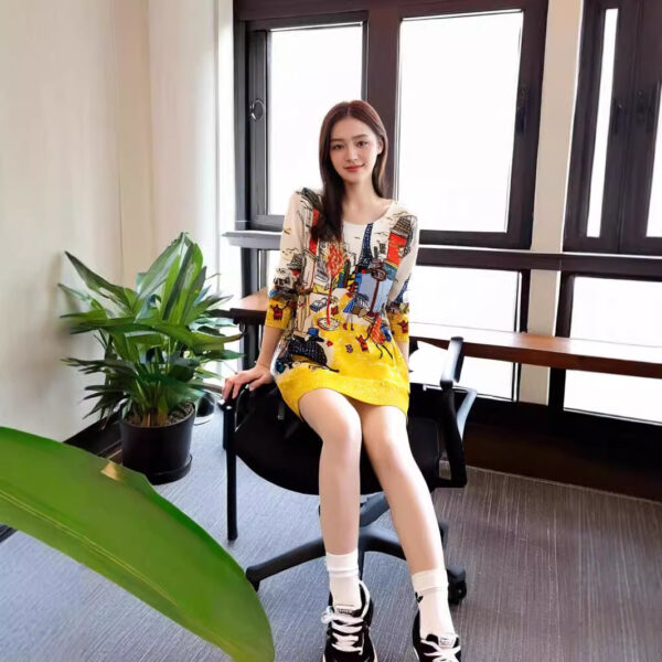 Women's Pullover Crew Neck Long Sleeve Sweater Manufacturer - MOQ 100 pcs - Style 9056