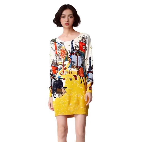 Women's Pullover Crew Neck Long Sleeve Sweater Manufacturer - MOQ 100 pcs - Style 9056