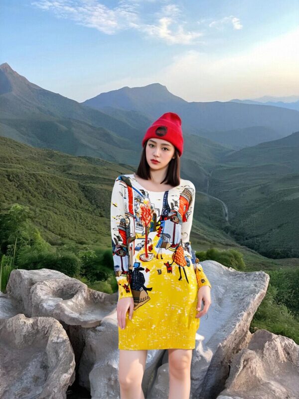 Women's Pullover Crew Neck Long Sleeve Sweater Manufacturer - MOQ 100 pcs - Style 9056