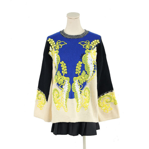 Women's Pullover Crew Neck Long Sleeve Sweater Manufacturer - MOQ 100 pcs - Style 93026