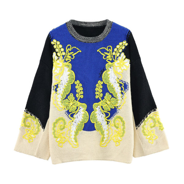 Women's Pullover Crew Neck Long Sleeve Sweater Manufacturer - MOQ 100 pcs - Style 93026