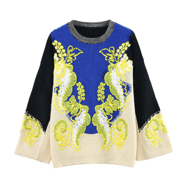 Women's Pullover Crew Neck Long Sleeve Sweater Manufacturer - MOQ 100 pcs - Style 93026