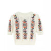 Women's Viscose Fiber Pullover Crew Neck Short Sleeve Sweater Manufacturer - MOQ 100 pcs - Style 93034