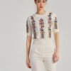 Women's Viscose Fiber Pullover Crew Neck Short Sleeve Sweater Manufacturer - MOQ 100 pcs - Style 93034