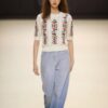 Women's Viscose Fiber Pullover Crew Neck Short Sleeve Sweater Manufacturer - MOQ 100 pcs - Style 93034