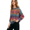 Women's Pullover Crew Neck Long Sleeve Sweater Manufacturer - MOQ 100 pcs - Style 93043