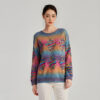 Women's Pullover Crew Neck Long Sleeve Sweater Manufacturer - MOQ 100 pcs - Style 93043