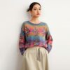 Women's Pullover Crew Neck Long Sleeve Sweater Manufacturer - MOQ 100 pcs - Style 93043