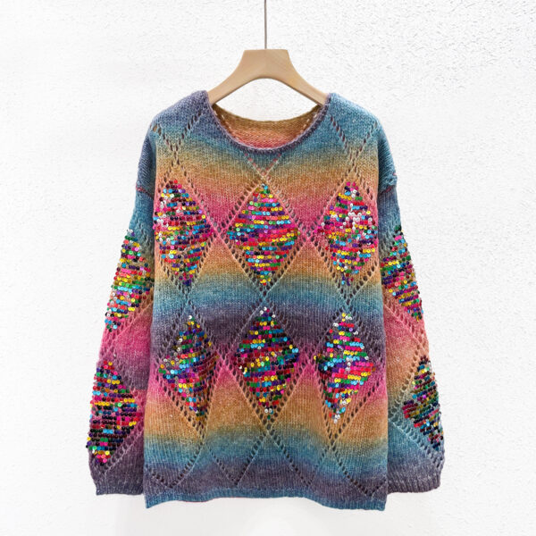 Women's Pullover Crew Neck Long Sleeve Sweater Manufacturer - MOQ 100 pcs - Style 93043