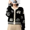 Women's Cardigan Crew Neck Long Sleeve Sweater Manufacturer - MOQ 100 pcs - Style 93054