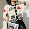 Women's Cardigan Crew Neck Long Sleeve Sweater Manufacturer - MOQ 100 pcs - Style 93054