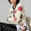 Women's Cardigan Crew Neck Long Sleeve Sweater Manufacturer - MOQ 100 pcs - Style 93054