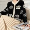 Women's Cardigan Crew Neck Long Sleeve Sweater Manufacturer - MOQ 100 pcs - Style 93054