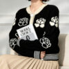 Women's Cardigan Crew Neck Long Sleeve Sweater Manufacturer - MOQ 100 pcs - Style 93054