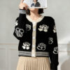 Women's Cardigan Crew Neck Long Sleeve Sweater Manufacturer - MOQ 100 pcs - Style 93054