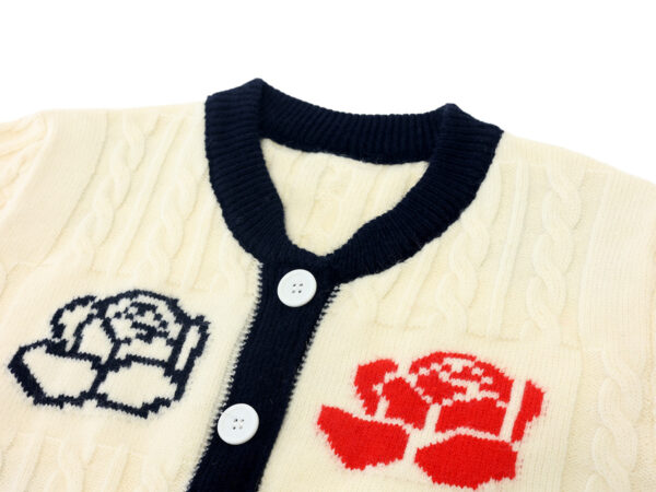 Women's Cardigan Crew Neck Long Sleeve Sweater Manufacturer - MOQ 100 pcs - Style 93054