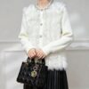 Women's Cardigan Crew Neck Long Sleeve Sweater Manufacturer - MOQ 100 pcs - Style 93074