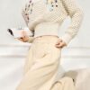 Women's Pullover Crew Neck Long Sleeve Sweater Manufacturer - MOQ 100 pcs - Style 93075
