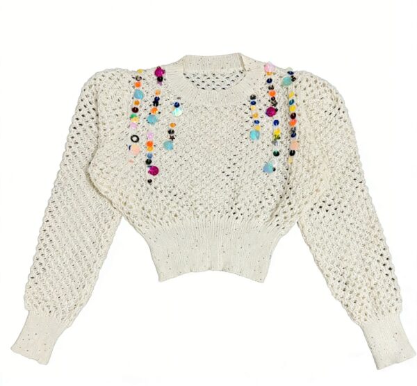 Women's Pullover Crew Neck Long Sleeve Sweater Manufacturer - MOQ 100 pcs - Style 93075