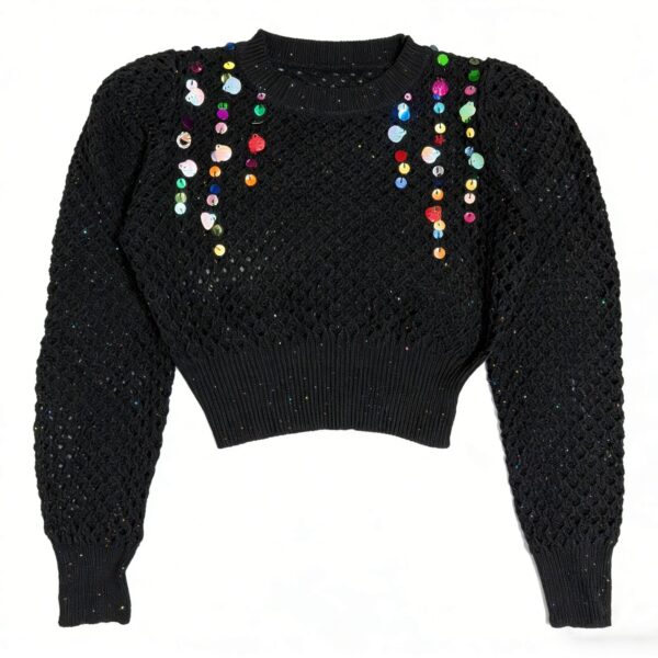 Women's Pullover Crew Neck Long Sleeve Sweater Manufacturer - MOQ 100 pcs - Style 93075