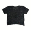 Women's Pullover Crew Neck Short Sleeve Sweater Manufacturer - MOQ 100 pcs - Style 93076