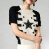 Women's Pullover Crew Neck Short Sleeve Sweater Manufacturer - MOQ 100 pcs - Style 93078
