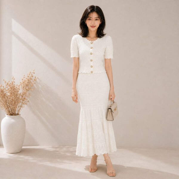 Women's Short Sleeve Knitwear Manufacturer - MOQ 100 pcs - Style 97001