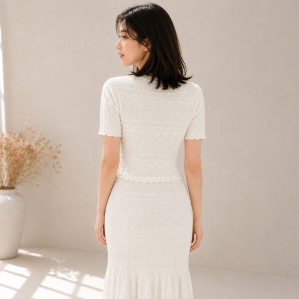 Women's Short Sleeve Knitwear Manufacturer - MOQ 100 pcs - Style 97001