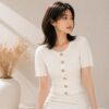 Women's Short Sleeve Knitwear Manufacturer - MOQ 100 pcs - Style 97001