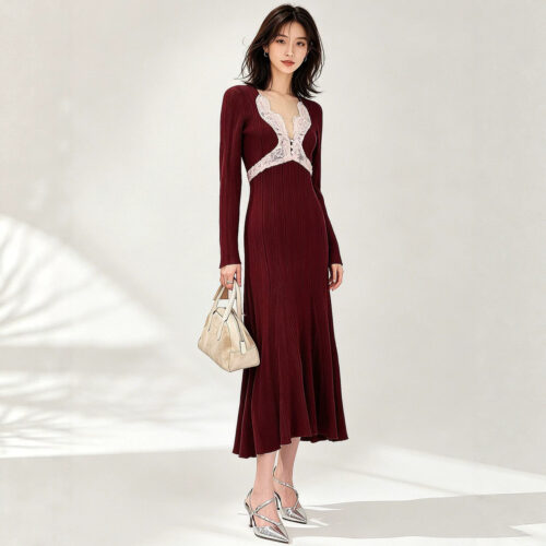 98005 product image 1 Women's Long Sleeve Knitwear Manufacturer - MOQ 100 pcs - Style 98005