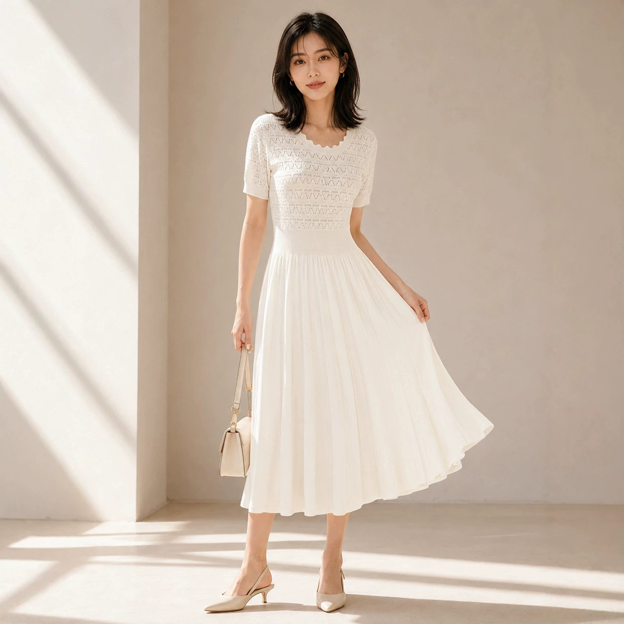 Women's Viscose Fiber Crew Neck Knitwear Manufacturer - MOQ 100 pcs - Style 98006 - 图片 2
