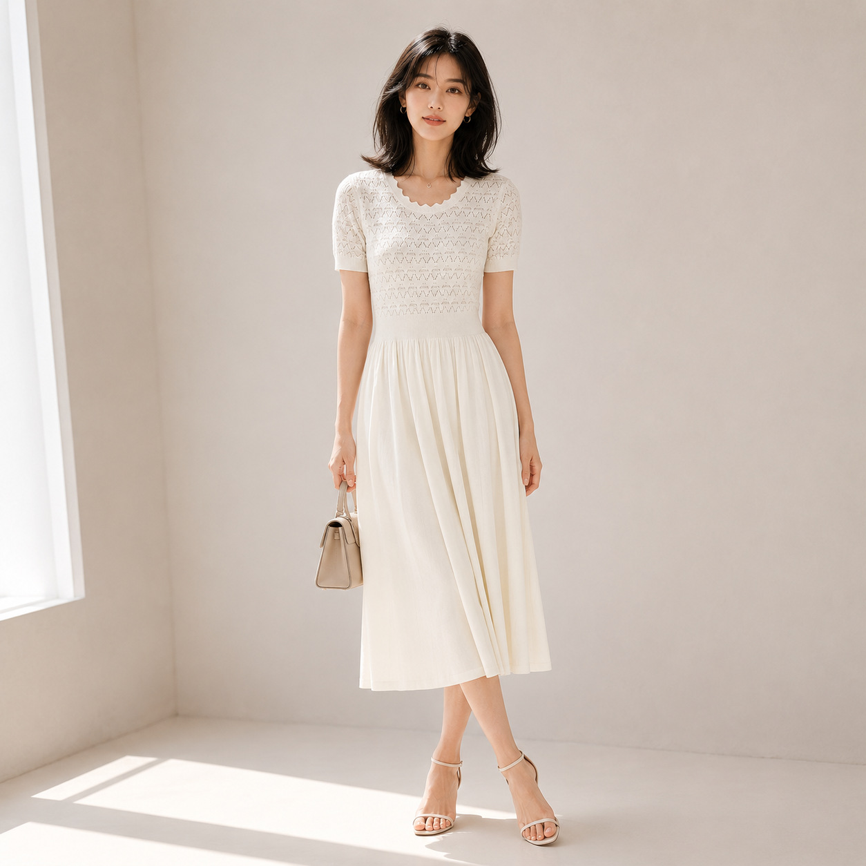 Women's Viscose Fiber Crew Neck Knitwear Manufacturer - MOQ 100 pcs - Style 98006 - 图片 7
