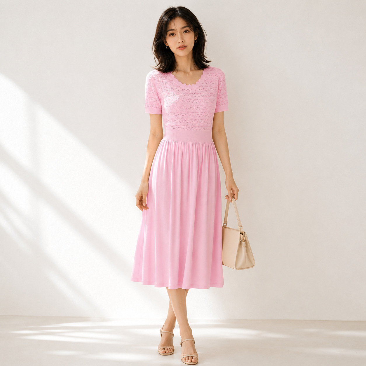 Women's Viscose Fiber Crew Neck Knitwear Manufacturer - MOQ 100 pcs - Style 98006 - 图片 8