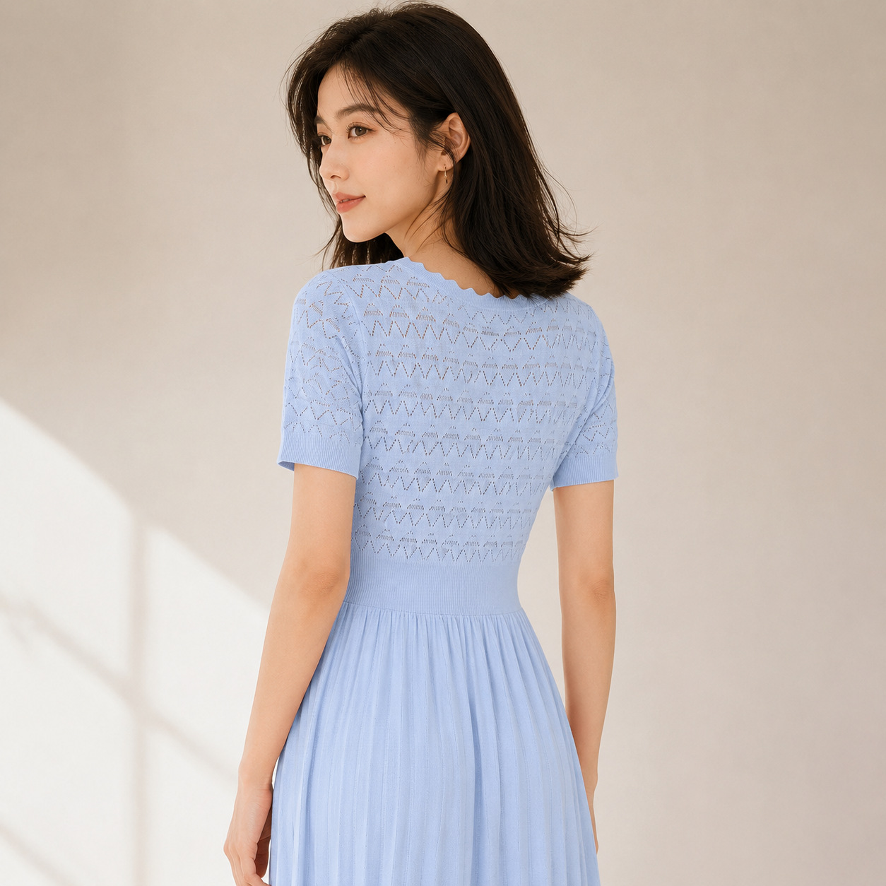 Women's Viscose Fiber Crew Neck Knitwear Manufacturer - MOQ 100 pcs - Style 98006 - 图片 12