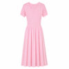 98006 product image 17 Women's Pink Pointelle-Bodice Fit-and-Flare Midi Dress — Style 98006