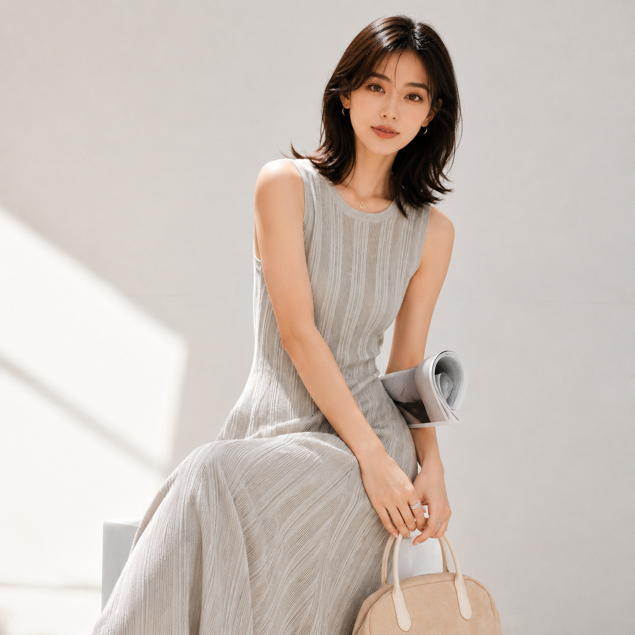 Women's Viscose Fiber Crew Neck Knitwear Manufacturer - MOQ 100 pcs - Style 98009 - 图片 9