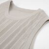 Women's Greige Ribbed Sleeveless Maxi Knit Dress — Style 98009