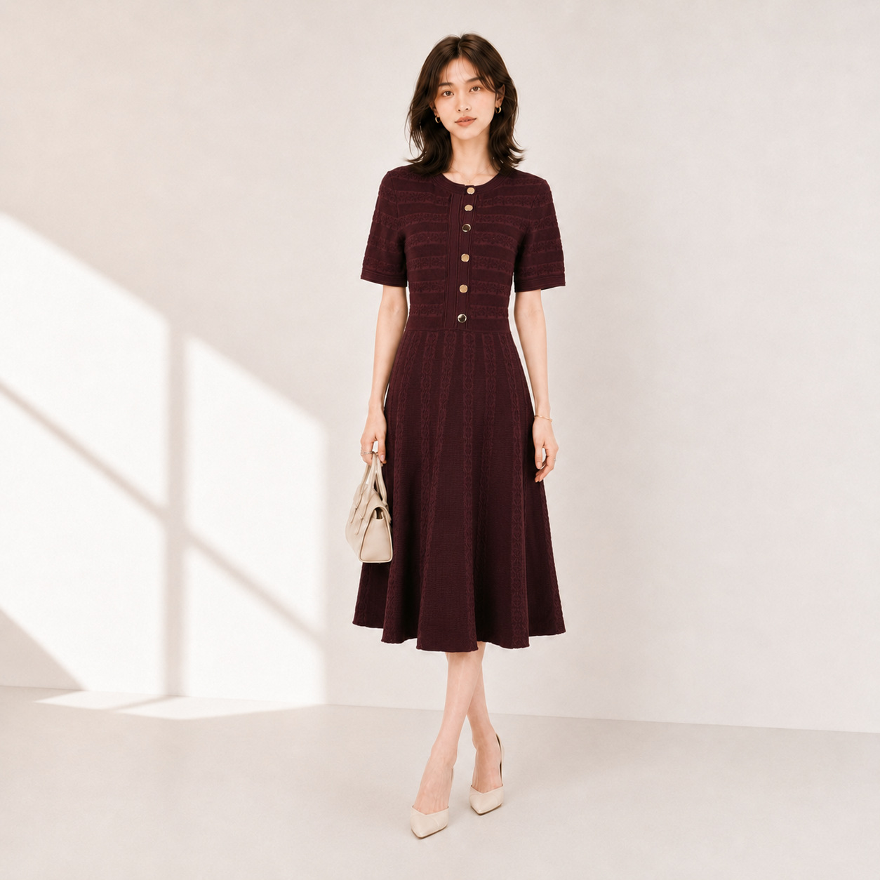 Women's Viscose Fiber Crew Neck Knitwear Manufacturer - MOQ 100 pcs - Style 98010 - 图片 6